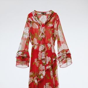 Zara floral dress with tags